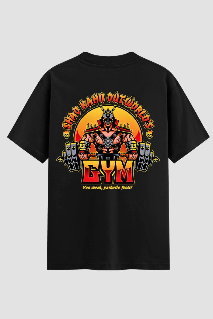 Camiseta Oversized Suedine Shao Kahn's Gym