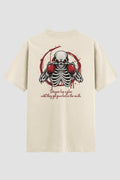 Camiseta Oversized Skull Boxer Onfigh Oversized Boxe OnFight P Off White Masculino