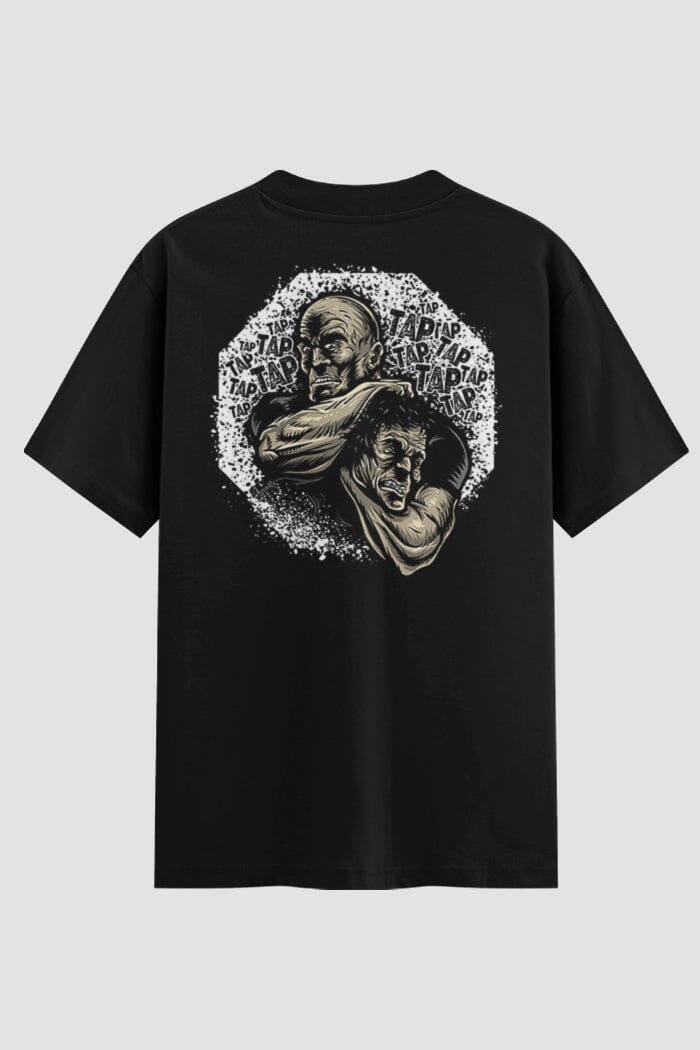 Camiseta Oversized Tap Tap Onfight Oversized MMA OnFight P Preto Masculino