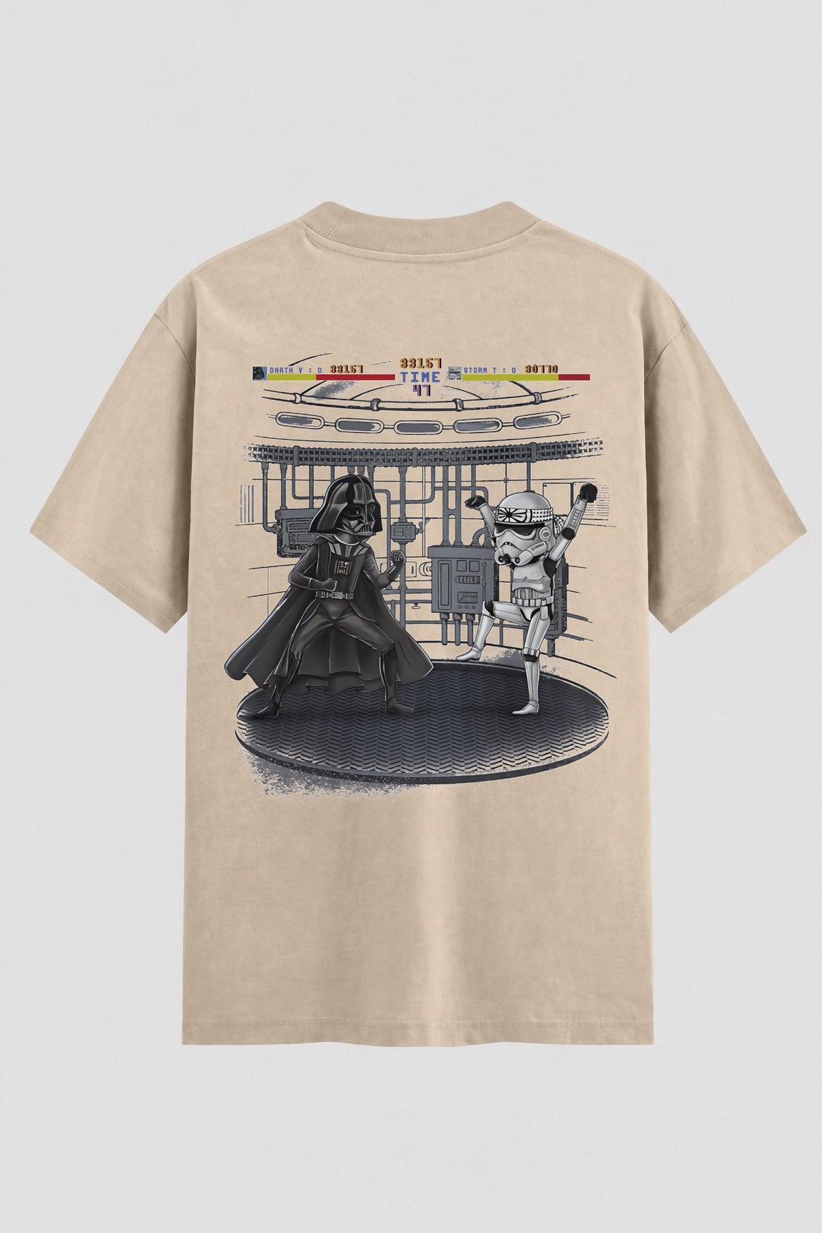 Camiseta Oversized Suedine Vader vs Trooper