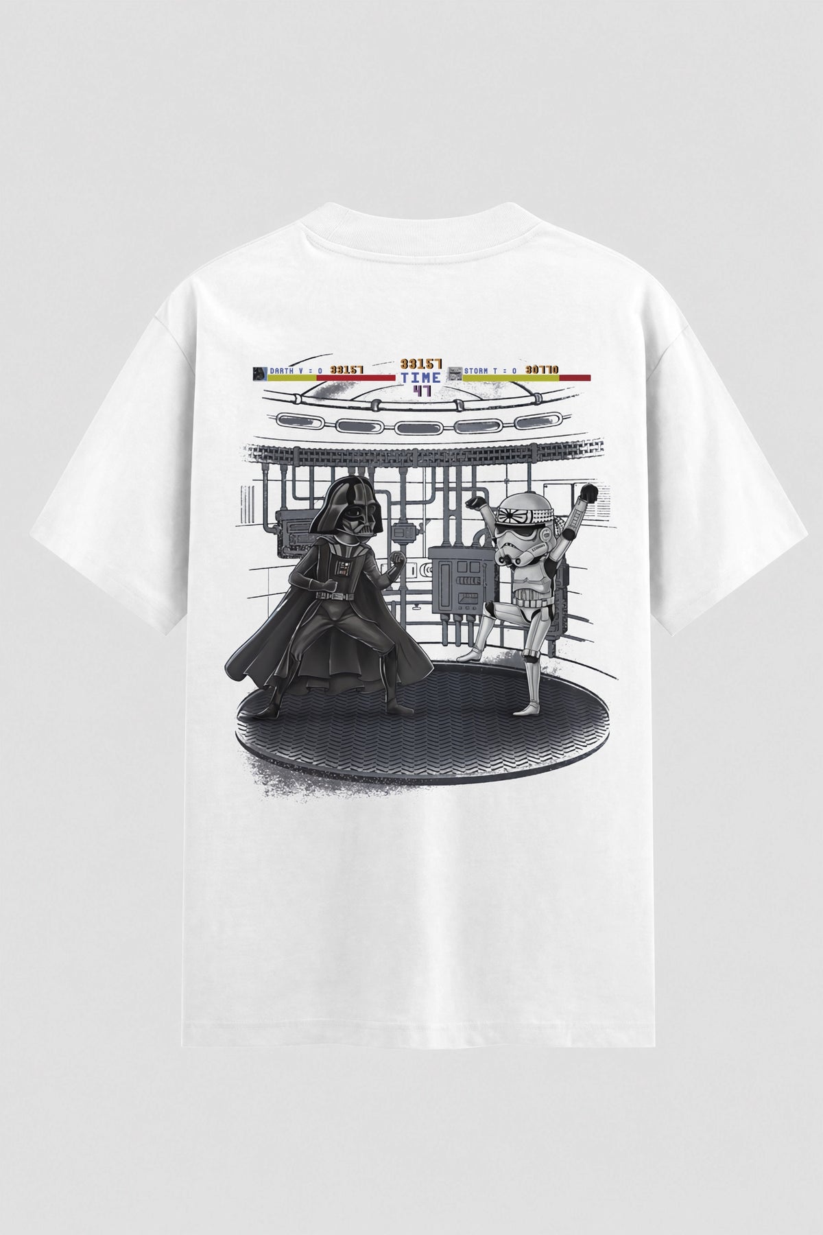 Camiseta Oversized Suedine Vader vs Trooper