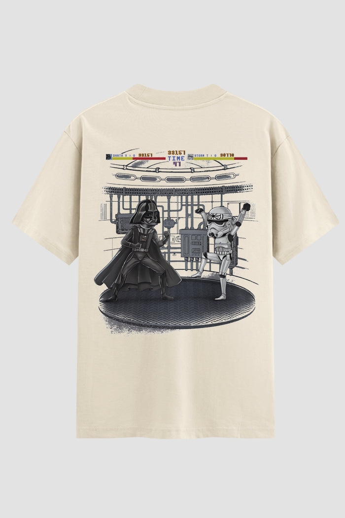 Camiseta Oversized Suedine Vader vs Trooper