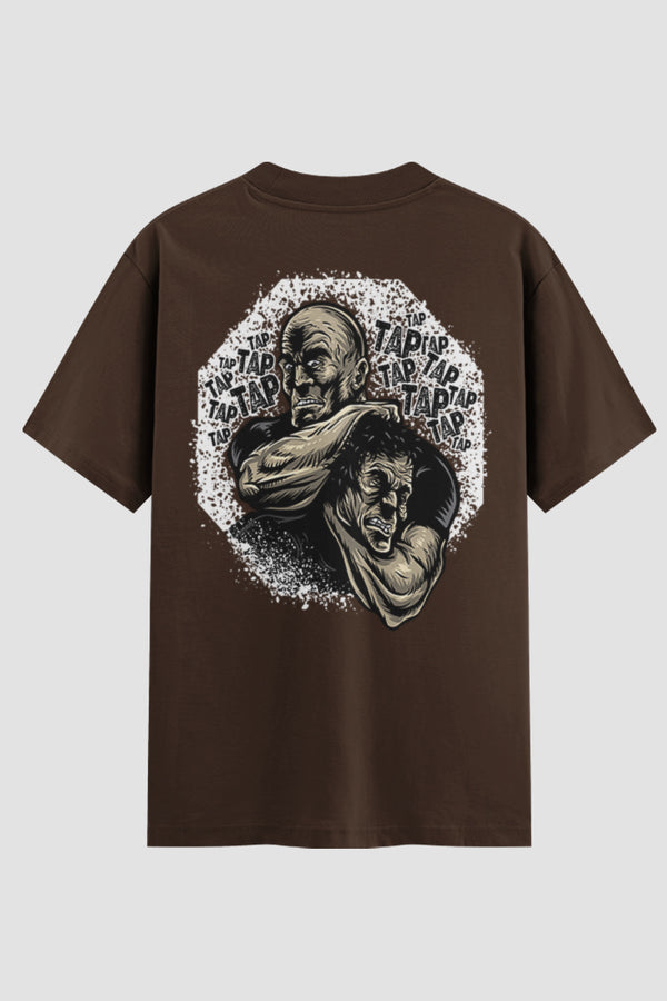 Camiseta Oversized Suedine Jiu-Jitsu Tap Tap Tap