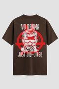 Camiseta Oversized Suedine Jiu-Jitsu No drama Just Jiu-jitsu