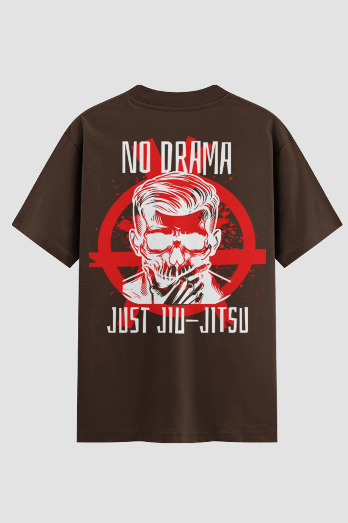 Camiseta Oversized Suedine Jiu-Jitsu No drama Just Jiu-jitsu