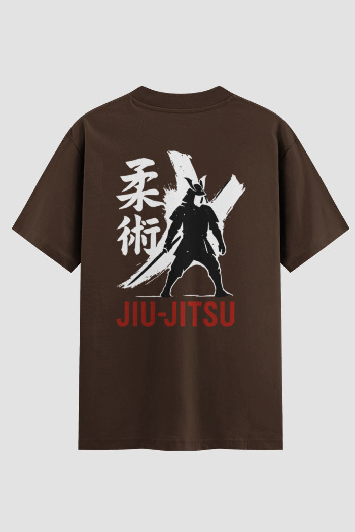 Camiseta Oversized Suedine Jiu-Jitsu Bushido Samurai