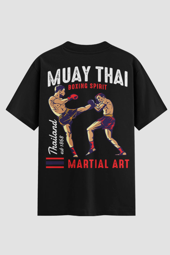 Camiseta Oversized Muay Thai Boxing Spirit