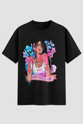 Camiseta Oversized feminina Fight Like a Girl  - Estampa Frontal