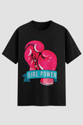 Camiseta Oversized feminina Girl Power - Estampa Frontal