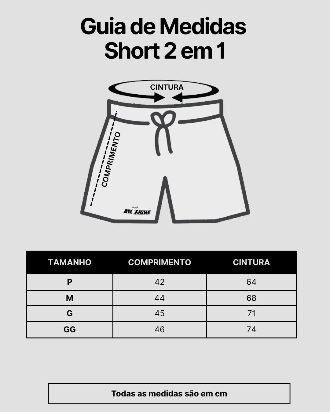 Short de compressão  2 em 1 jiu-jitsu Train Smart Jiu-Jitsu