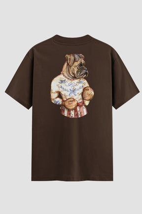 Camiseta Oversized Boxer Dog Onfight