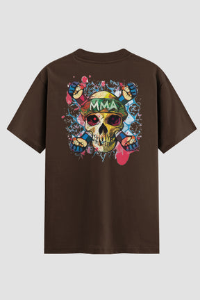 Camiseta Oversized MMA Skull Onfight