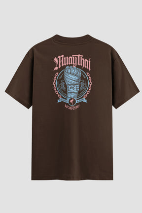 Camiseta Oversized Muay Thai Gang Sign: Est. '98