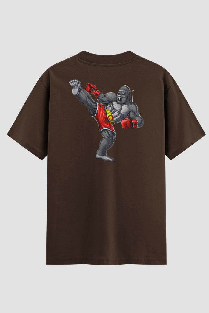 Camiseta Oversized Muay Thai Clean Gorilla kick