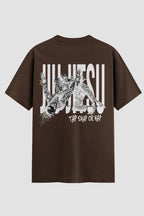 Camiseta Oversized Suedine Jiu-Jitsu Tap snap or nap