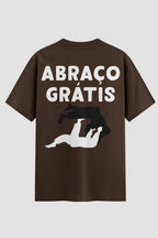 Camiseta Oversized Suedine Jiu-Jitsu Abraço grátis
