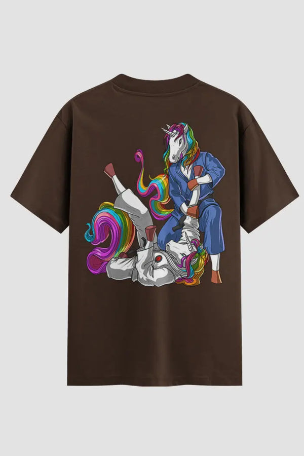 Camiseta Oversized Suedine Jiu-Jitsu Unicorno