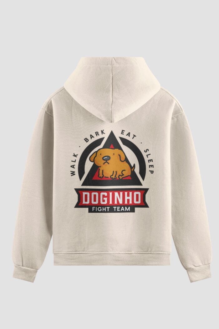 Moletom Doginho Fight Team Onfight Moletons engraçados OnFight P Off White 