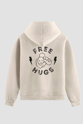 Moletom Jiu-Jitsu Free Hugs Moletom jiu-jitsu OnFight P Off White 