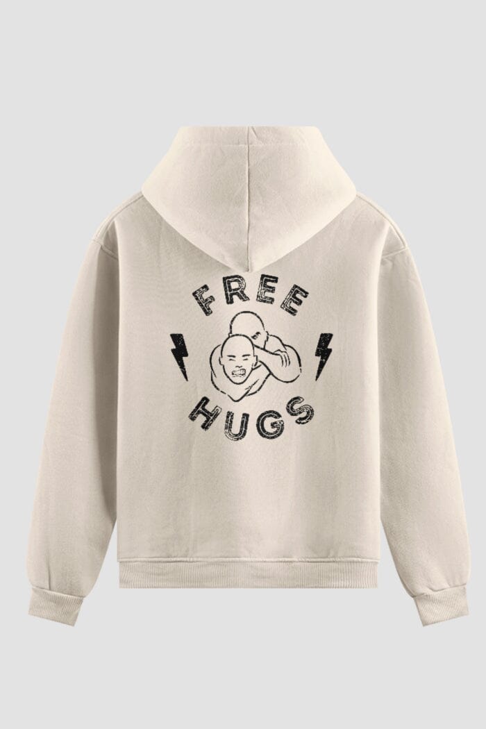 Moletom Jiu-Jitsu Free Hugs Moletom jiu-jitsu OnFight P Off White 