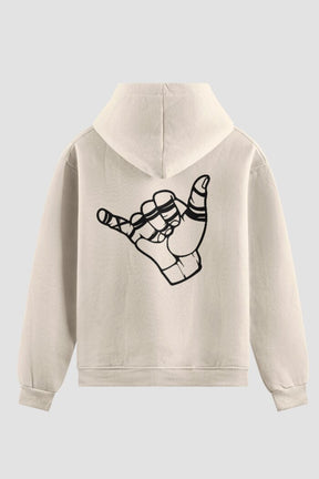 Moletom Jiu-Jitsu Shaka Hand Moletom jiu-jitsu OnFight P Off White 