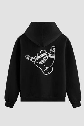 Moletom Jiu-Jitsu Shaka Hand Moletom jiu-jitsu OnFight P Preto 