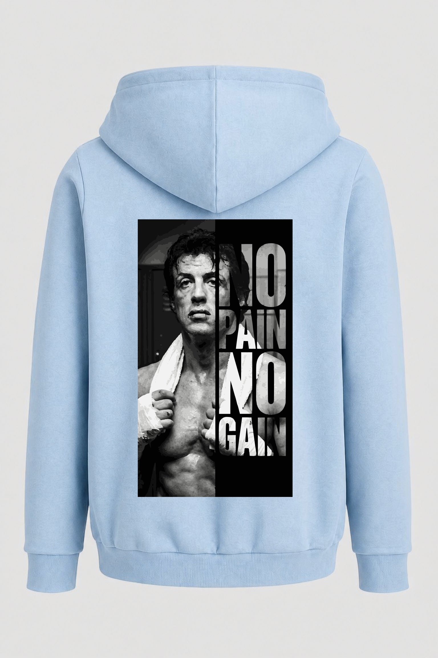 Moletom Rocky Balboa No Pain No Gain Quote
