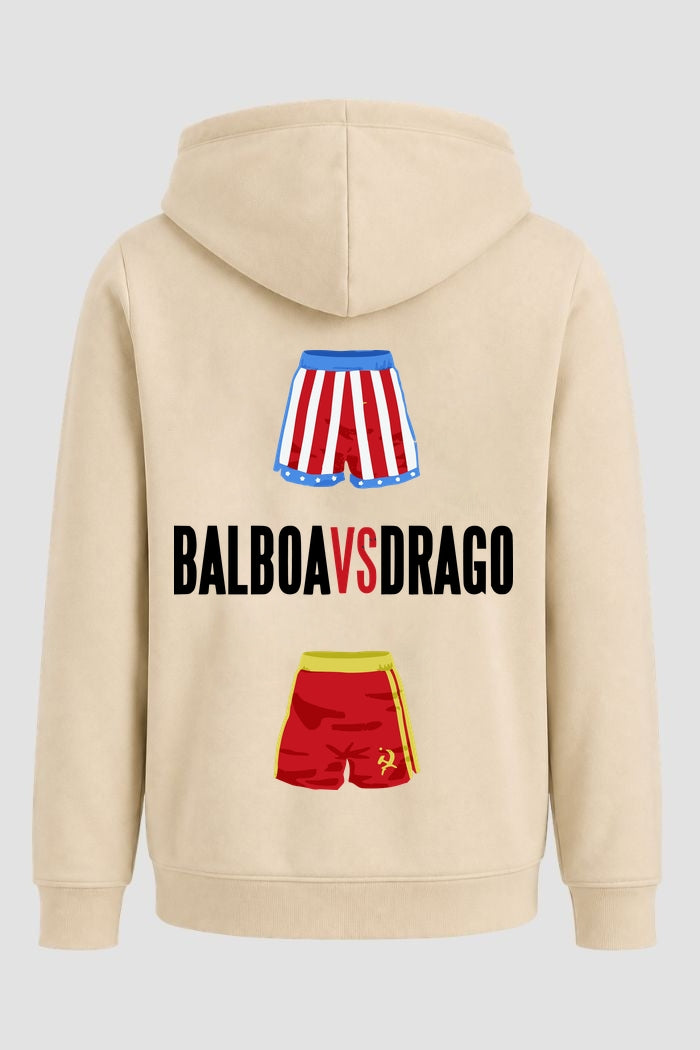 Moletom Rocky Balboa vs Drago branco