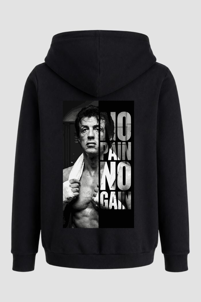 Moletom Rocky Balboa No Pain No Gain Quote