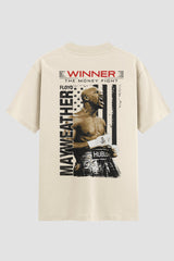 Camiseta Oversized Suedine Boxe Floyd Maywather Winner