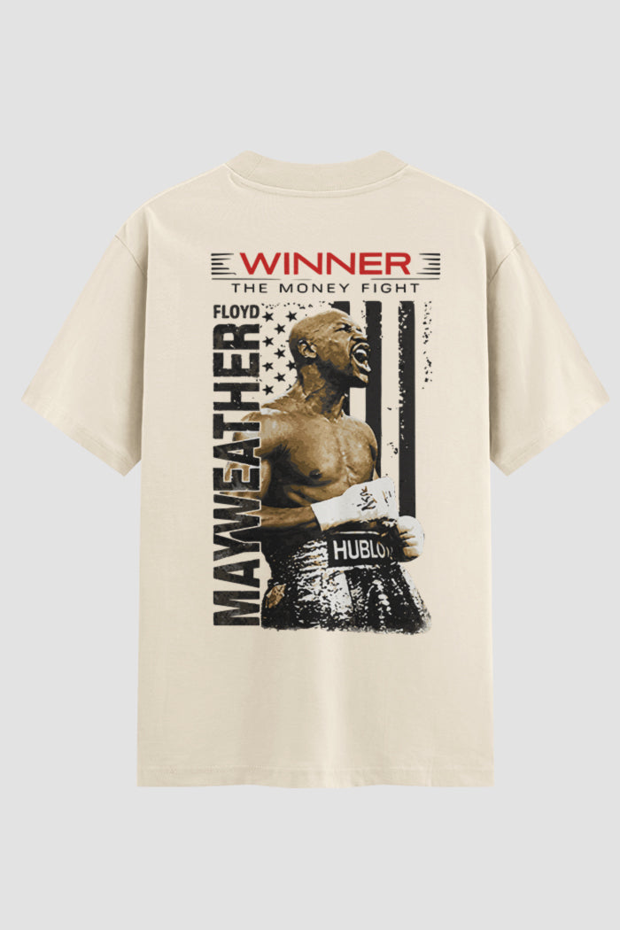 Camiseta Oversized Boxe Floyd Maywather Winner