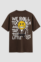 Camiseta Oversized Suedine Jiu-Jitsu We Roll Too Much