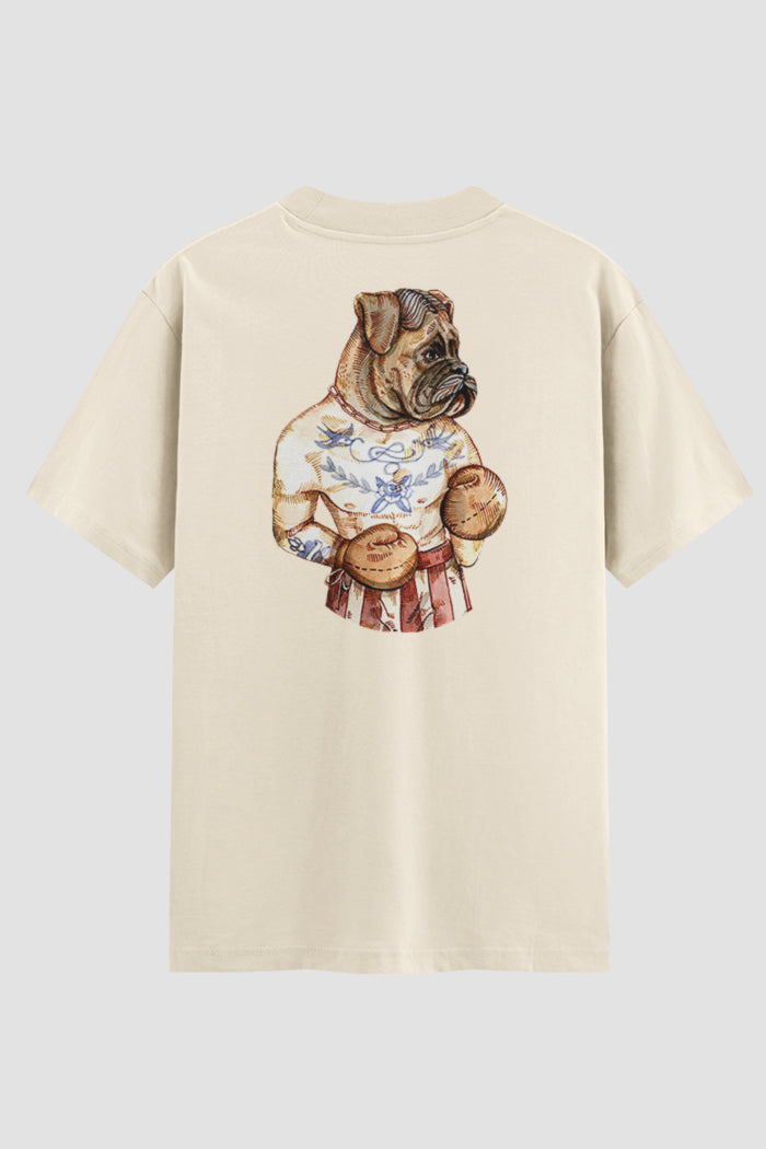 Camiseta Oversized Boxer Dog Onfight