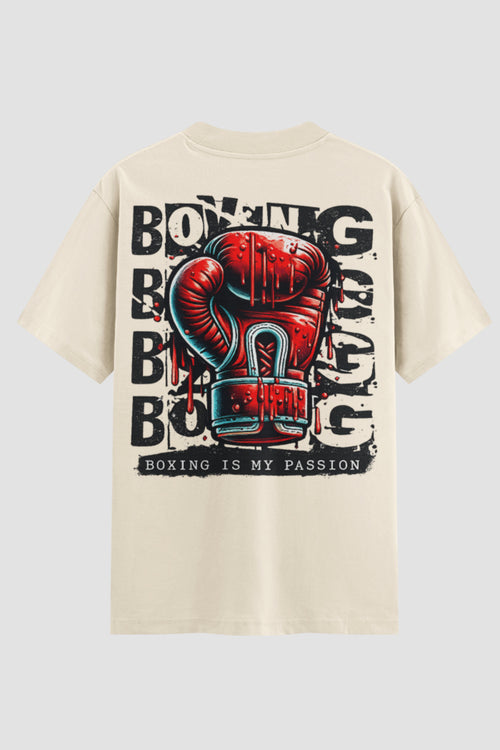Camiseta Oversized Suedine Boxe Boxing Passion
