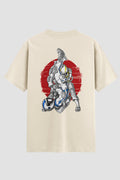 Camiseta Oversized Suedine Jiu-Jitsu Astronaut Fighters