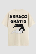 Camiseta Oversized Suedine Jiu-Jitsu Abraço grátis