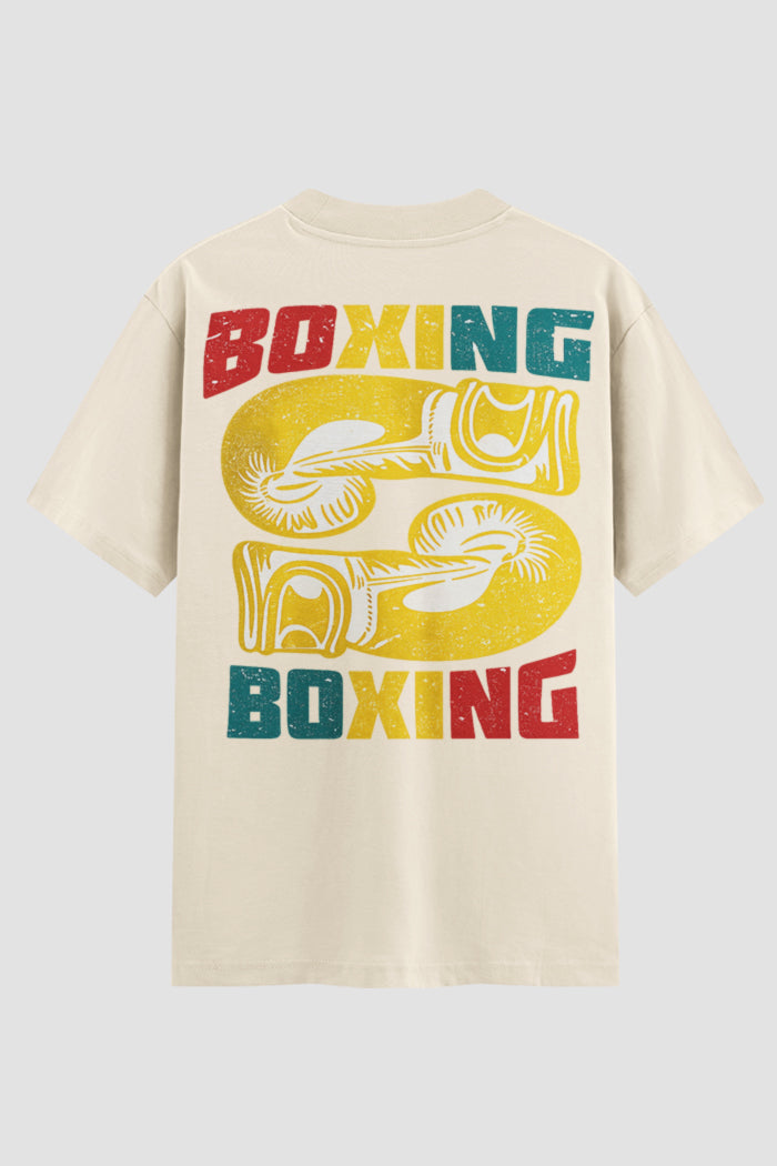 Camiseta Oversized Suedine Boxe Boxing vs Boxing
