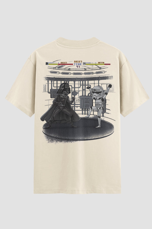 Camiseta Oversized Suedine Vader vs Trooper