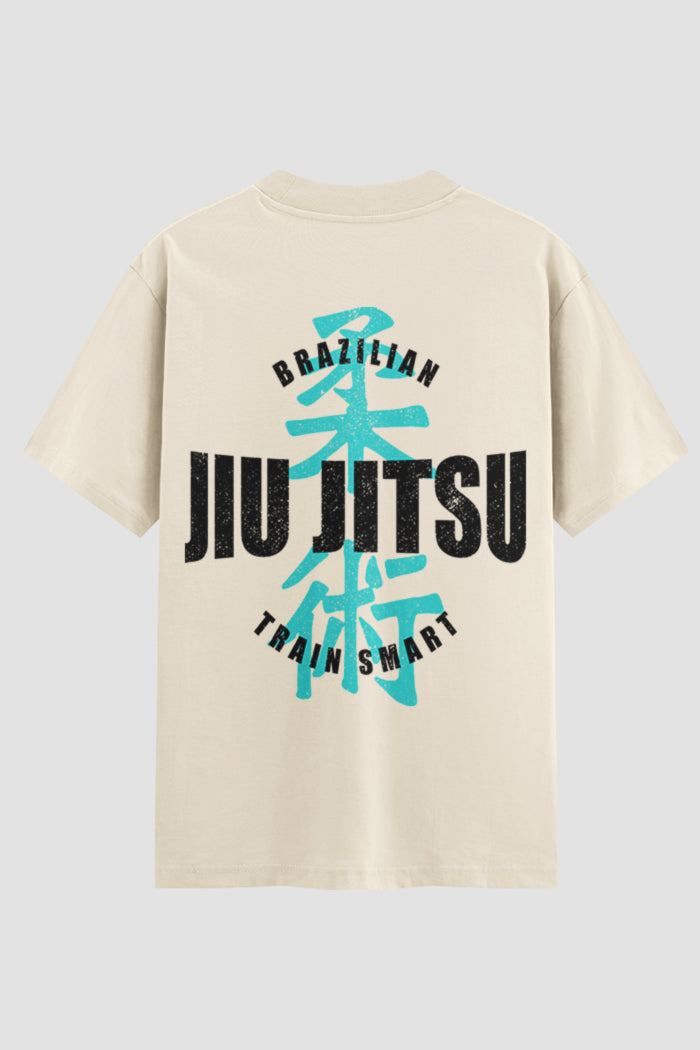 Camiseta Oversized Suedine Jiu-Jitsu Train Smart