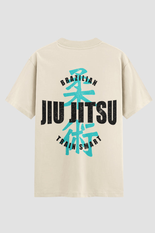 Camiseta Oversized Suedine Jiu-Jitsu Train Smart