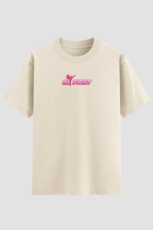 Camiseta Oversized Suedine feminina Fight Like a Girl