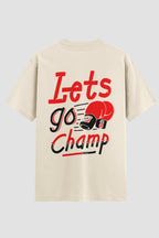 Camiseta Oversized Suedine boxe Lest go champ