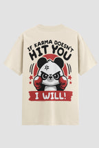 Camiseta Oversized Suedine boxe hit you