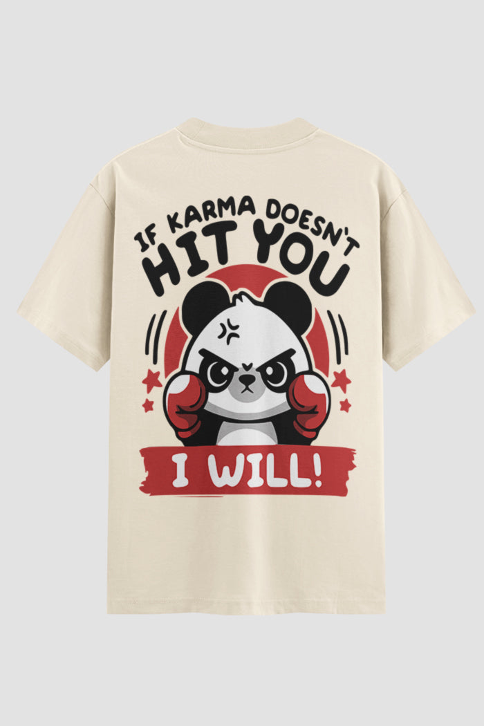 Camiseta Oversized Suedine boxe hit you