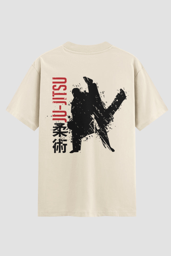 Camiseta Oversized Suedine Jiu-Jitsu Silent Warrior