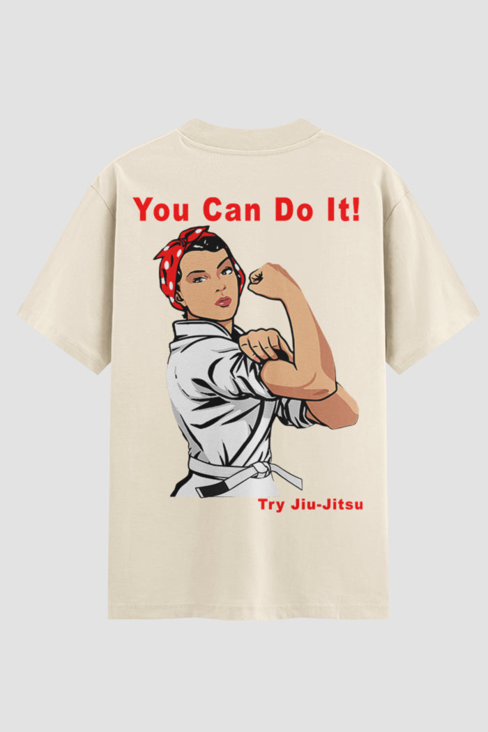 Camiseta Oversized feminina You Can Do It