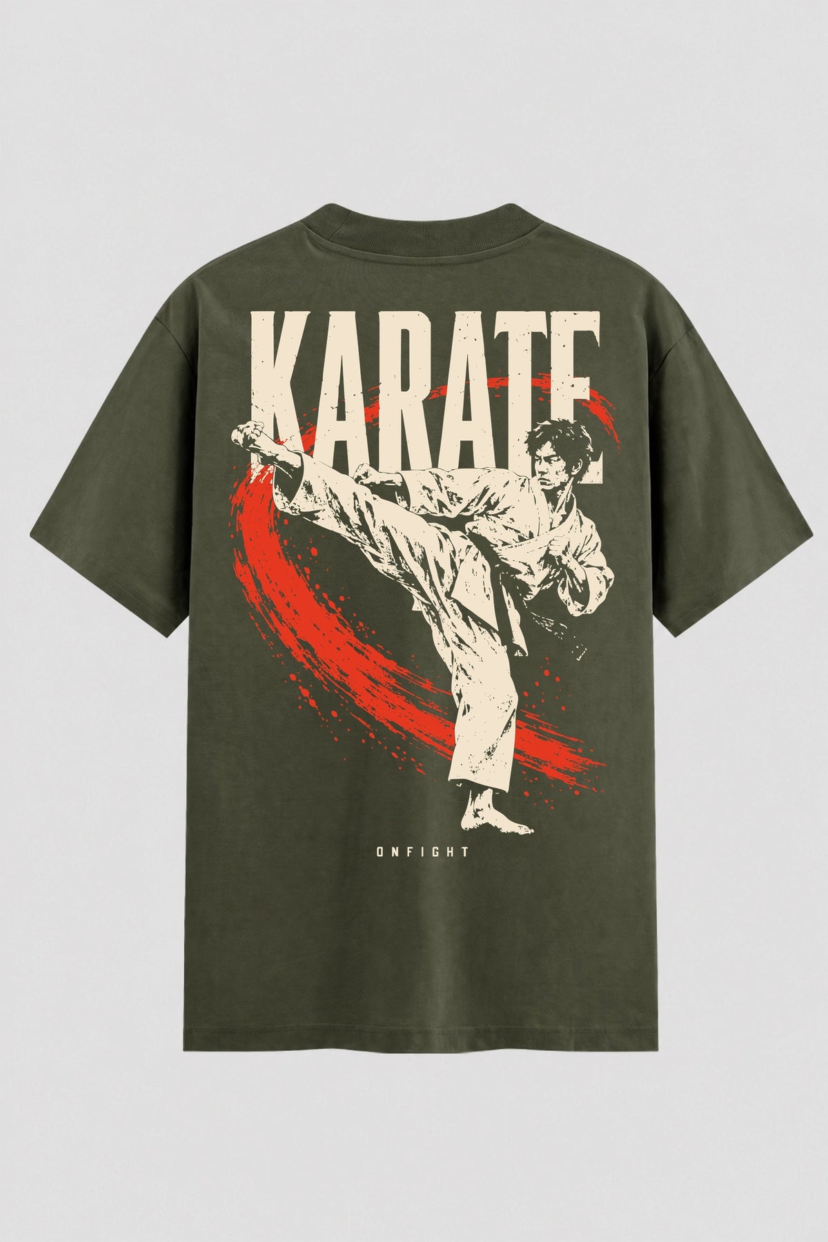 Camiseta Oversized Suedine Karate Mae Geri
