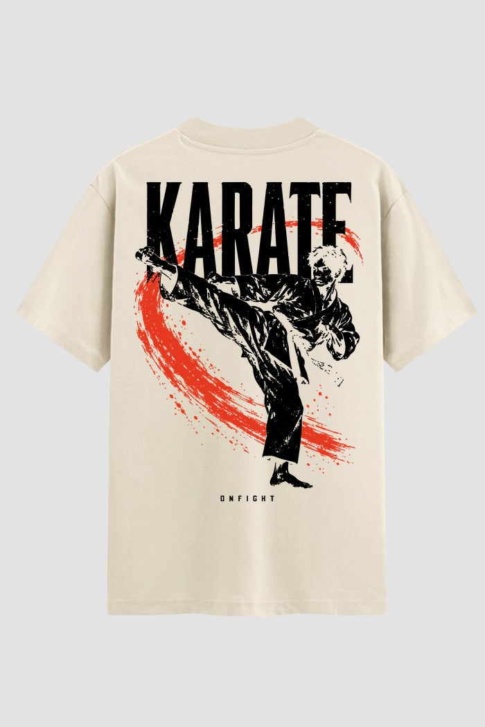 Camiseta Oversized Suedine Karate Mae Geri