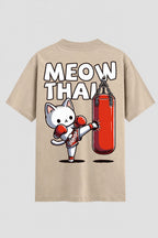 Camiseta Oversized Suedine Muay Thai  Meow Thai