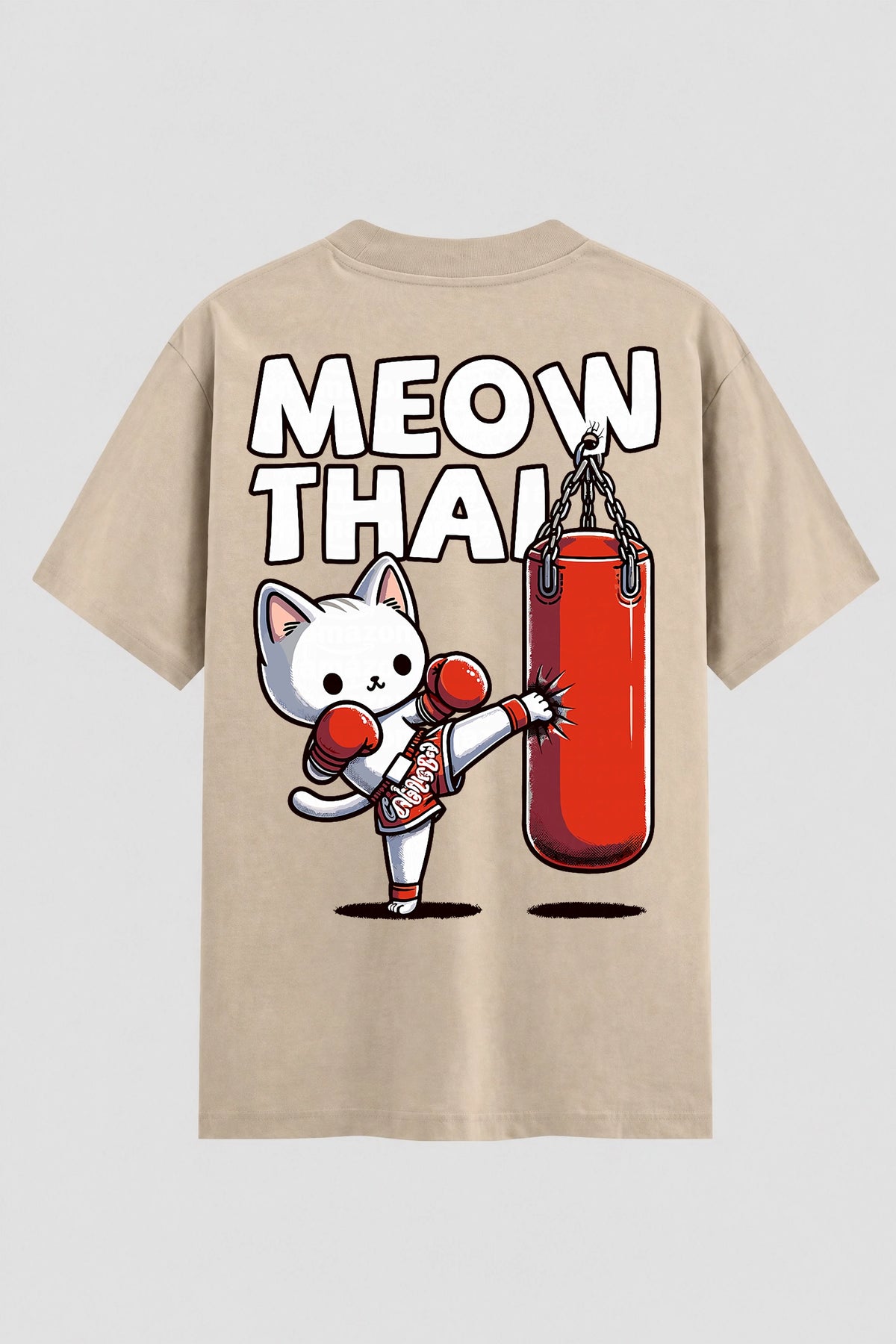 Camiseta Oversized Suedine Muay Thai  Meow Thai